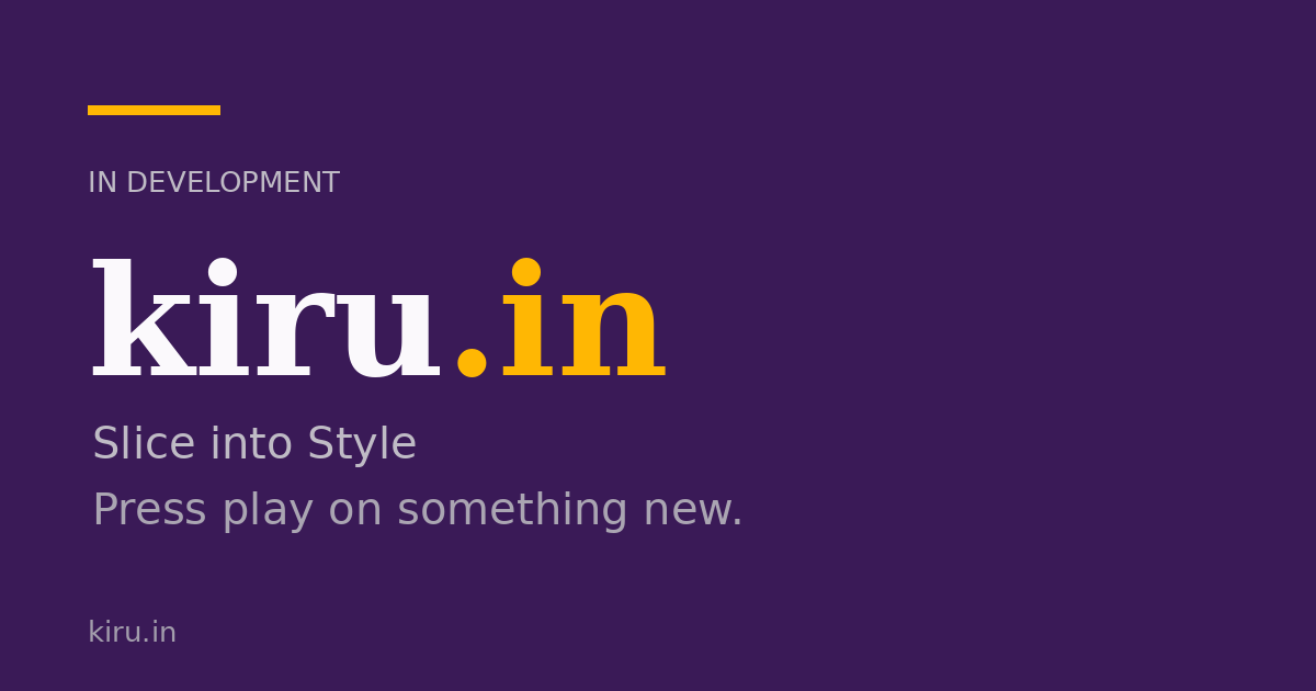 Link preview image for kiru.in